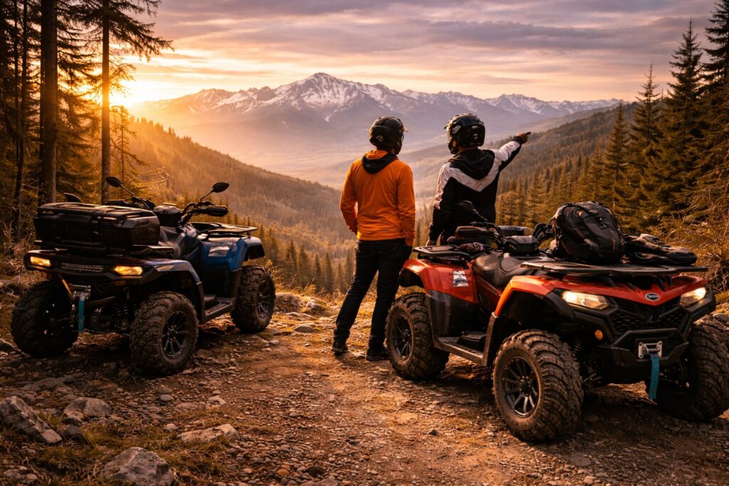ATV & QUAD tour viewpoint of the mountains with Adventure Factory