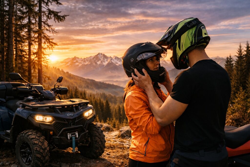 Gift voucher for ATV & QUAD rental in Slovenia sunset