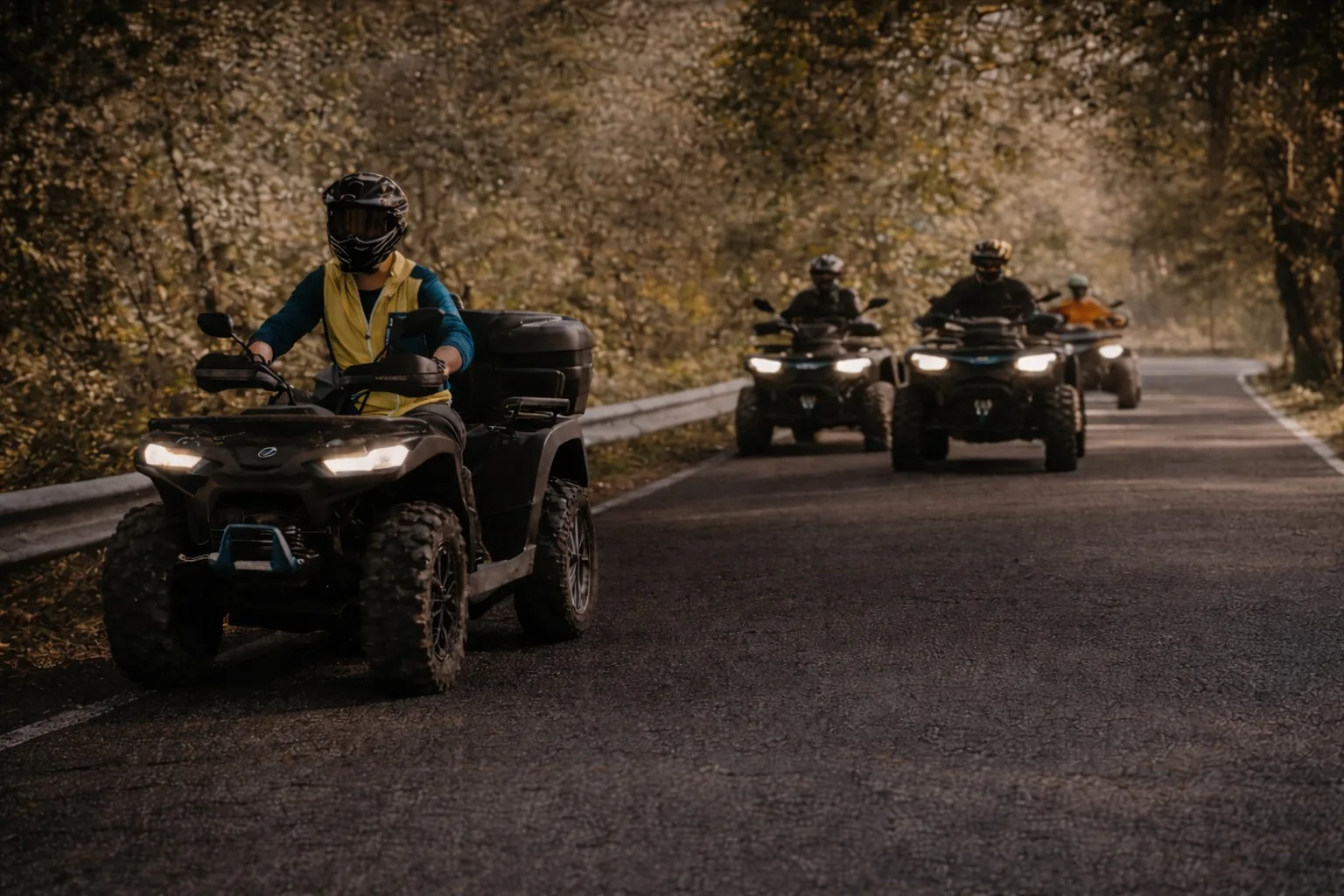 Skupina na vodenem ATV izletu po okolici Bleda