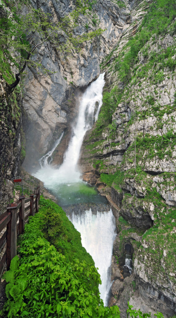 Savica waterfall near Lake Bohinj
